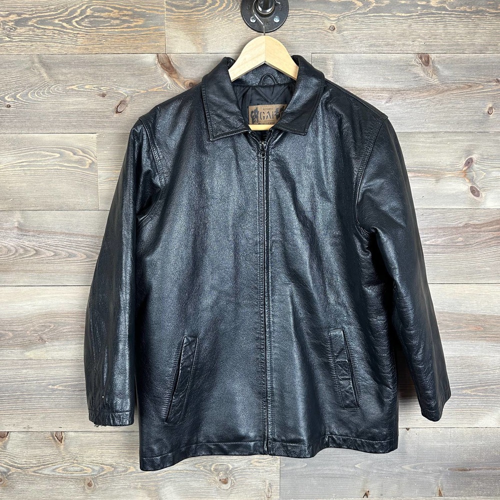 Gap Vintage 100% Leather Lined Full Zip Jacket